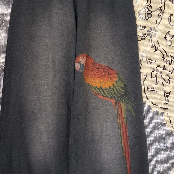 Aviator Nation SOLD OUT Wide Leg Parrot Sweatpants XS - Picture 3 of 6